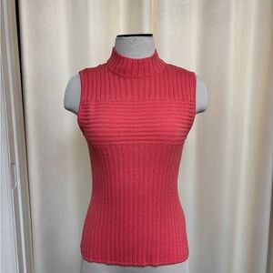 St. John Sport by Marie Gray Coral Ribbed Top